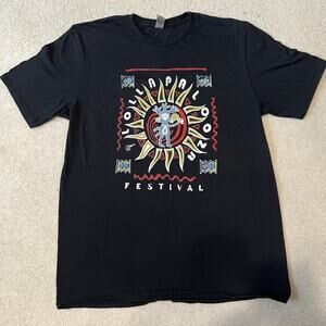 Lollapalooza Metallica 2022 Shirt Black Size L Festival Lineup Double Sided Tee
